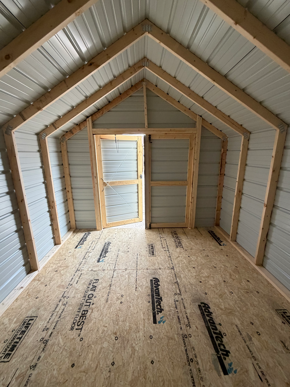 Thumbnail: 10x12 Metal value shed for sale in the Kansas City area.
