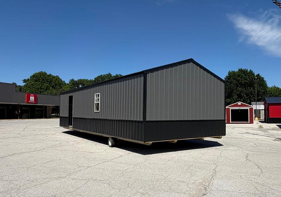 16x40 Prefabricated metal garage for sale in the Kansas City area.