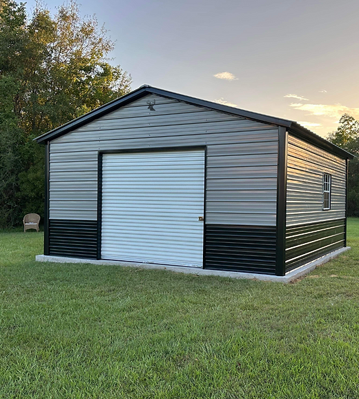 20x20x9 All Metal Garage | The Shed House LLC