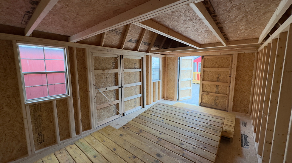 Thumbnail: 10x16 Side lofted shed for sale in Leavenworth Kansas.