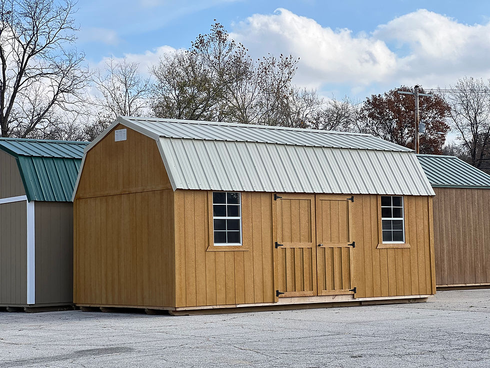 side lofted barn shed