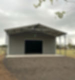 26X45X10 Steel Utility Building Front View