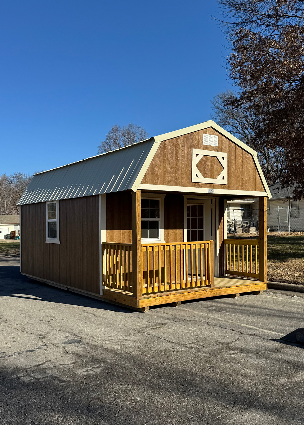 12x20 Lofted barn cabin for sale in Leavenworth Kansas.