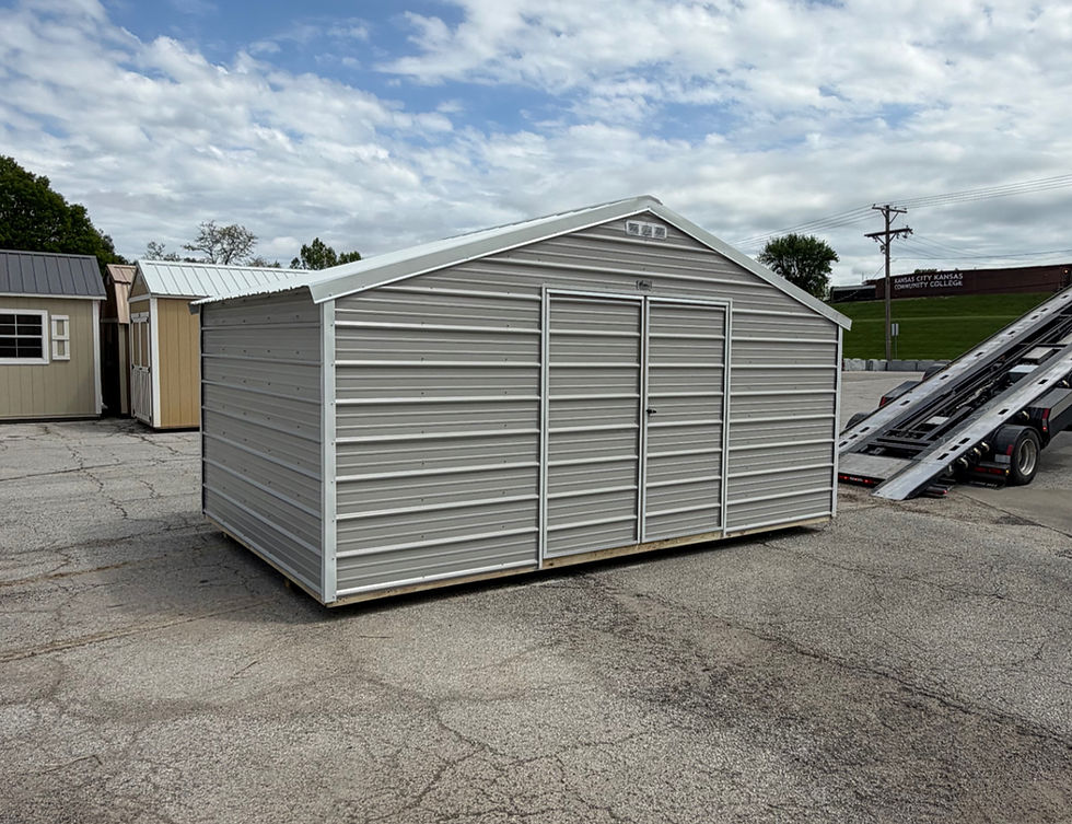 10x16 Side value shed for sale in the Kansas City area.