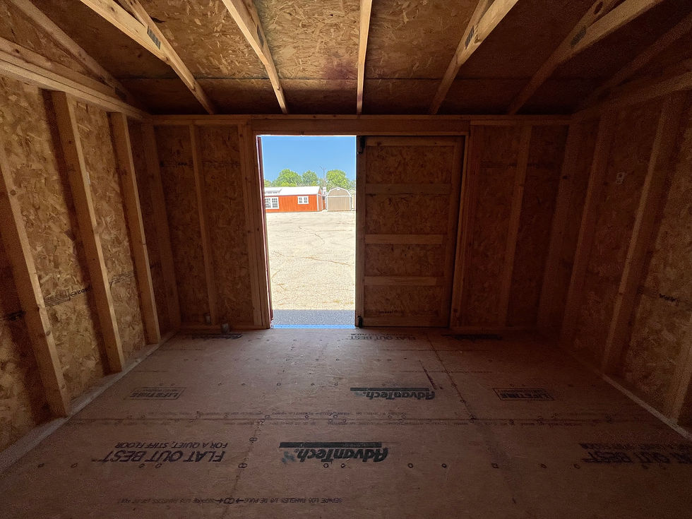 Thumbnail: Interior storage shed floor space.