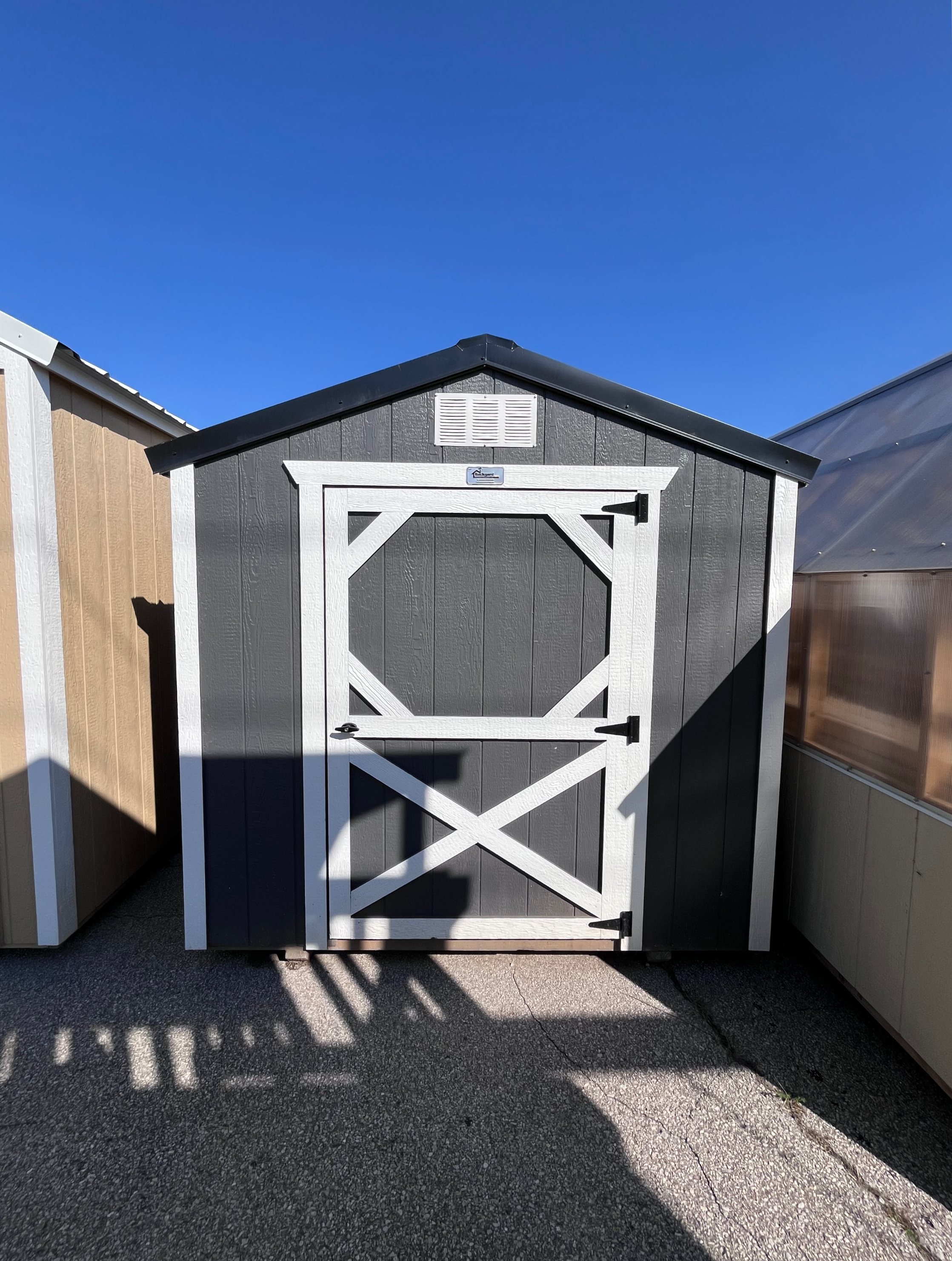 8x12 Standard utility shed for sale in Leavenworth Kansas.