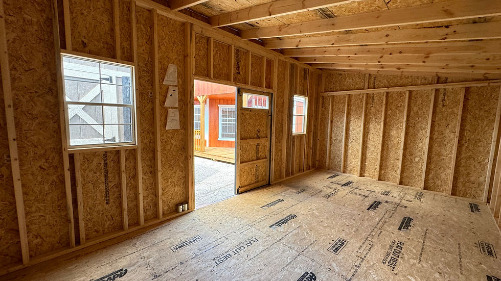 Thumbnail: Fully enclosed lean to interior.