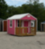 8x12 Portable playhouse for sale at The Shed House in Leavenworth Kansas.