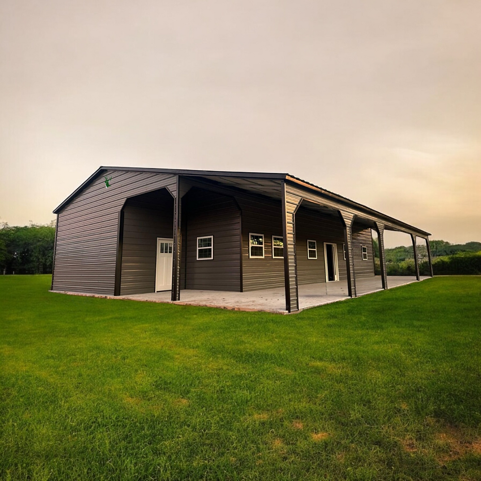42X60X12 Galvanized Metal Shouse Front Side View