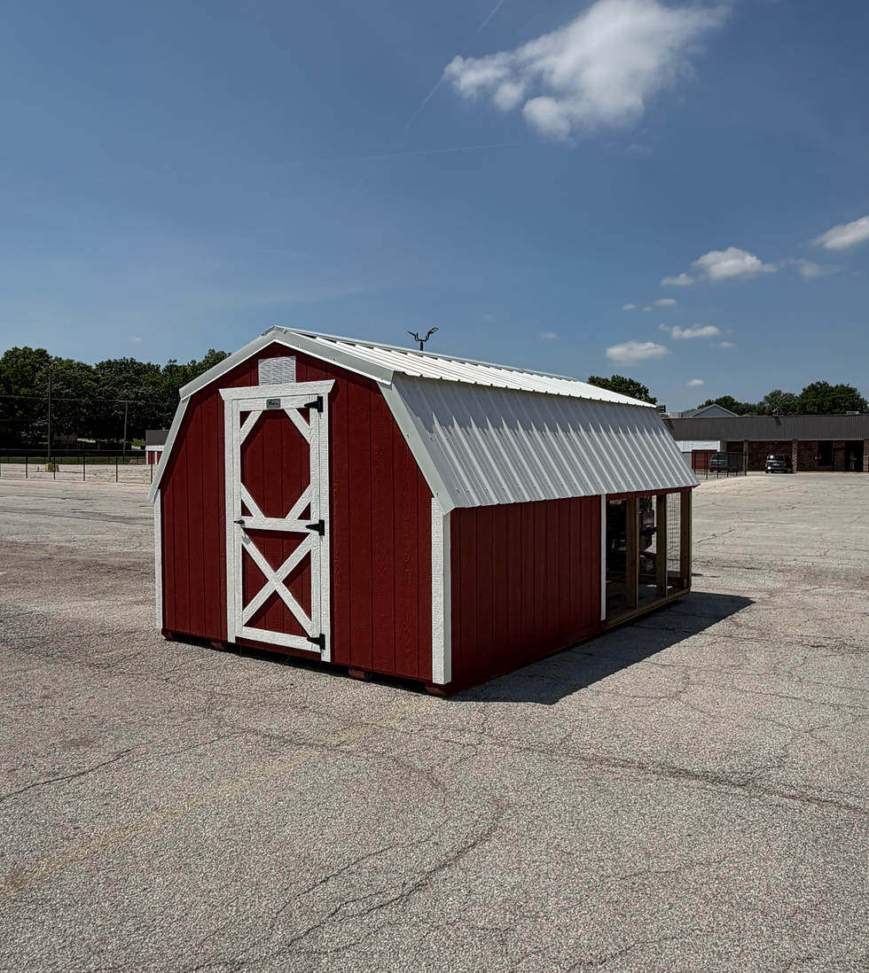 10x16 Prefabricated chicken coop for sale at The Shed House in Leavenworth Kansas.