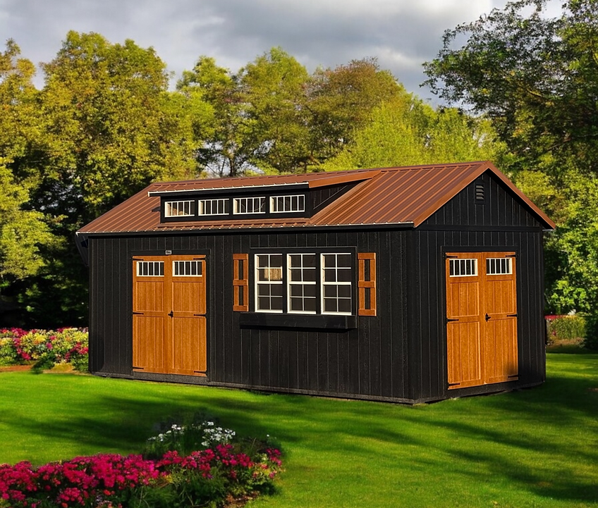 12x24 Painted carriage house for sale in Leavenworth Kansas_