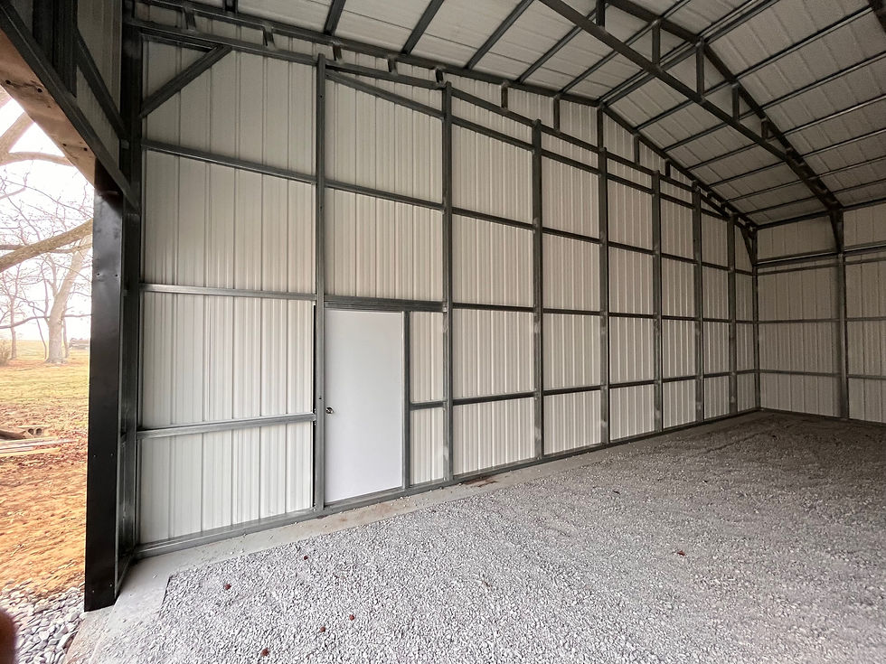 Thumbnail: 40X60X14 Metal Building Interior View