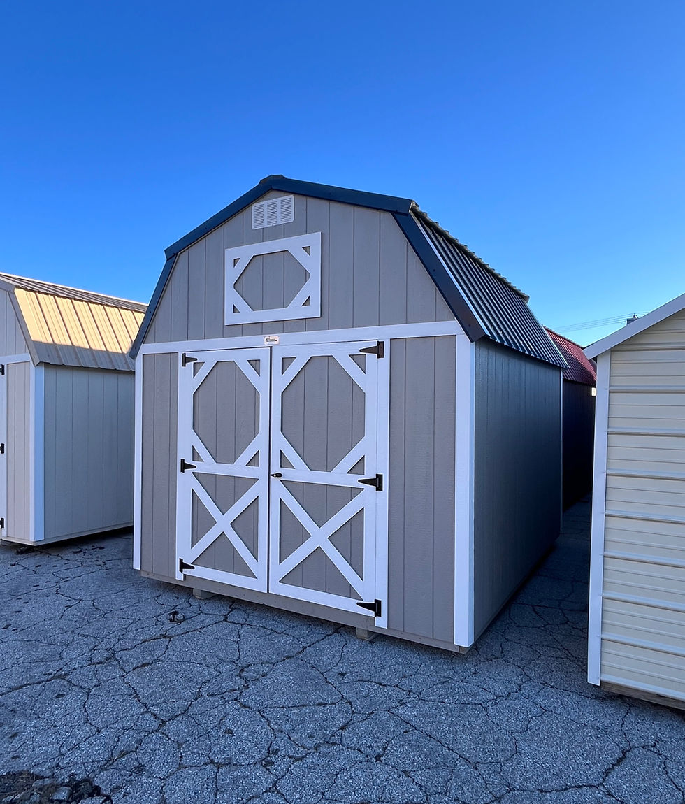 10x12 Prefabricated lofted barn for sale in Leavenworth Kansas.