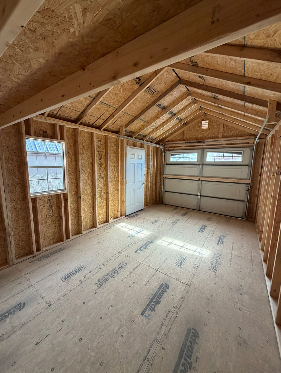 Thumbnail: 12x20 Prefabricated carriage house lofted garage for sale in the Kansas City area.