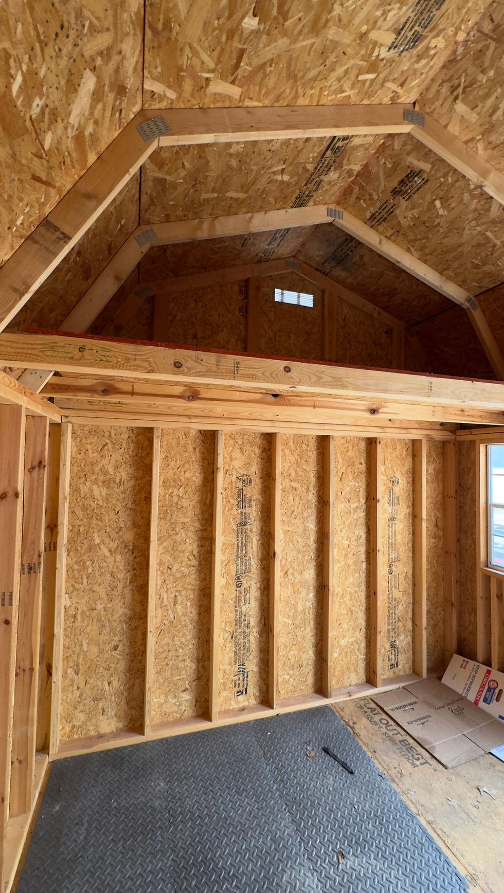 Thumbnail: Prefabricated used 10x12 side lofted barn for sale in Leavenworth Kansas.