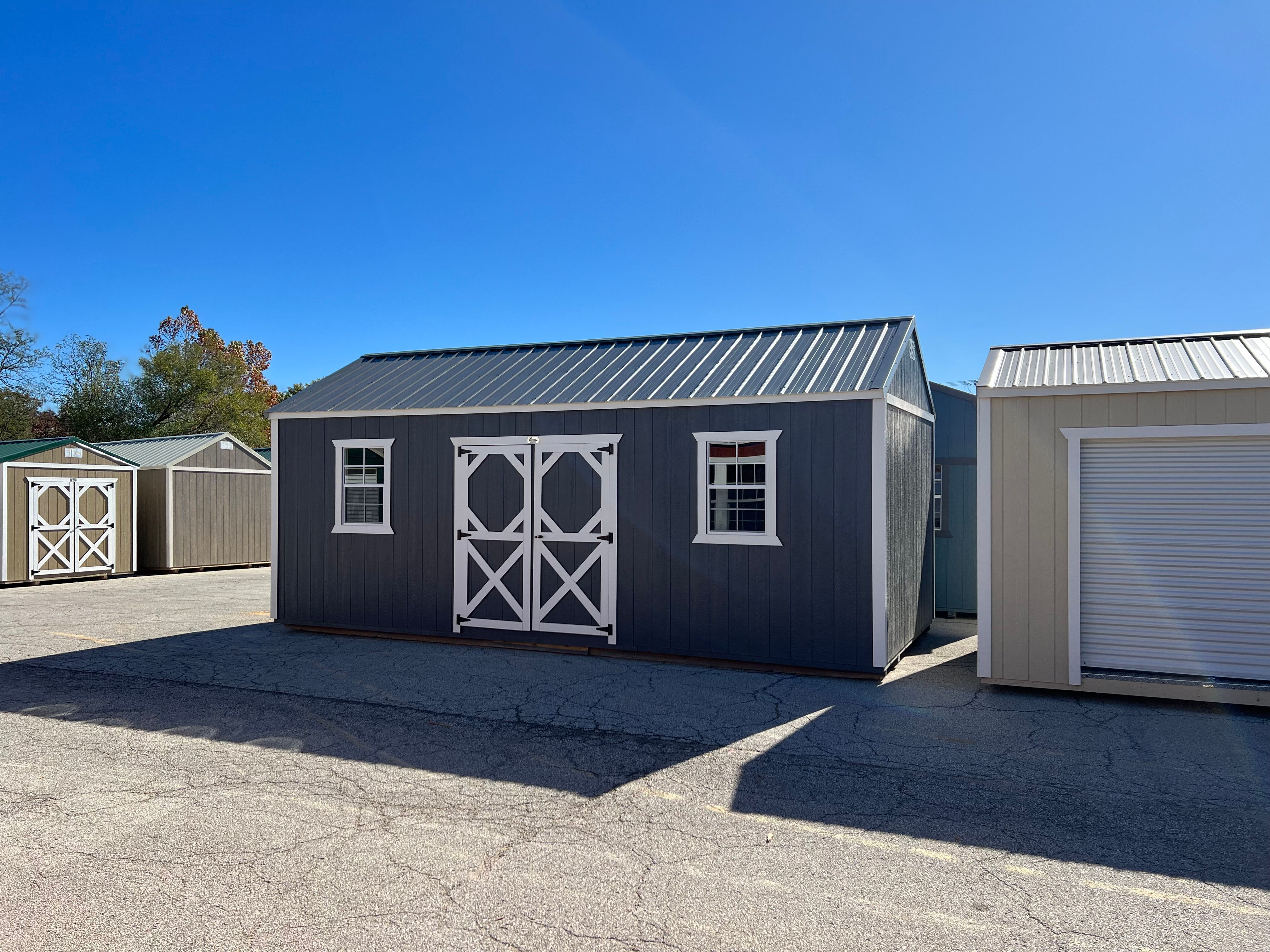 12x24 Side Lofted Utility Building