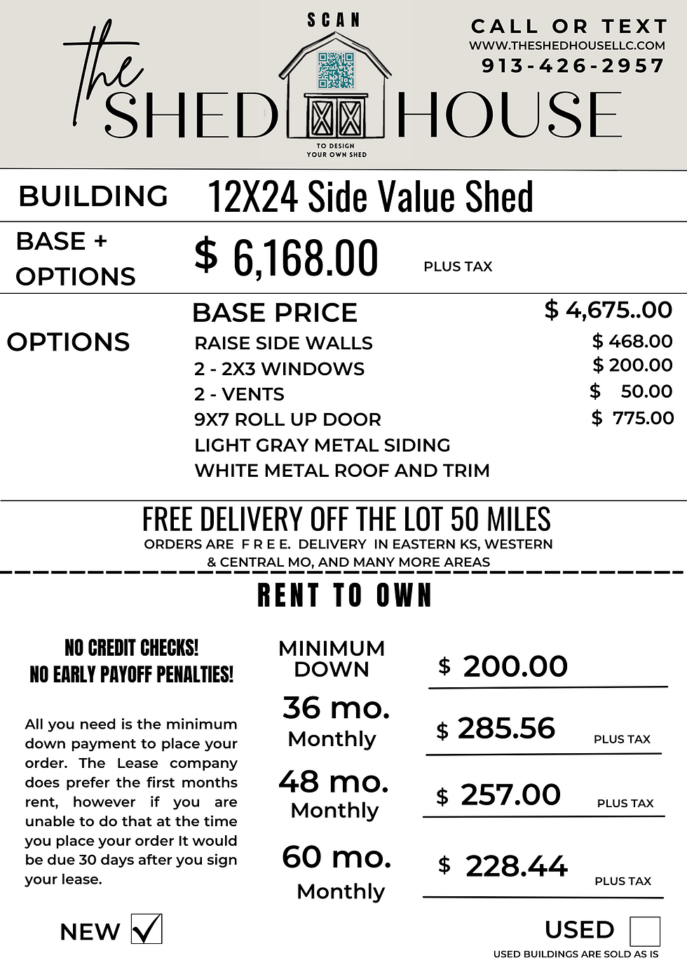 Thumbnail: rent to own shed no credit checks