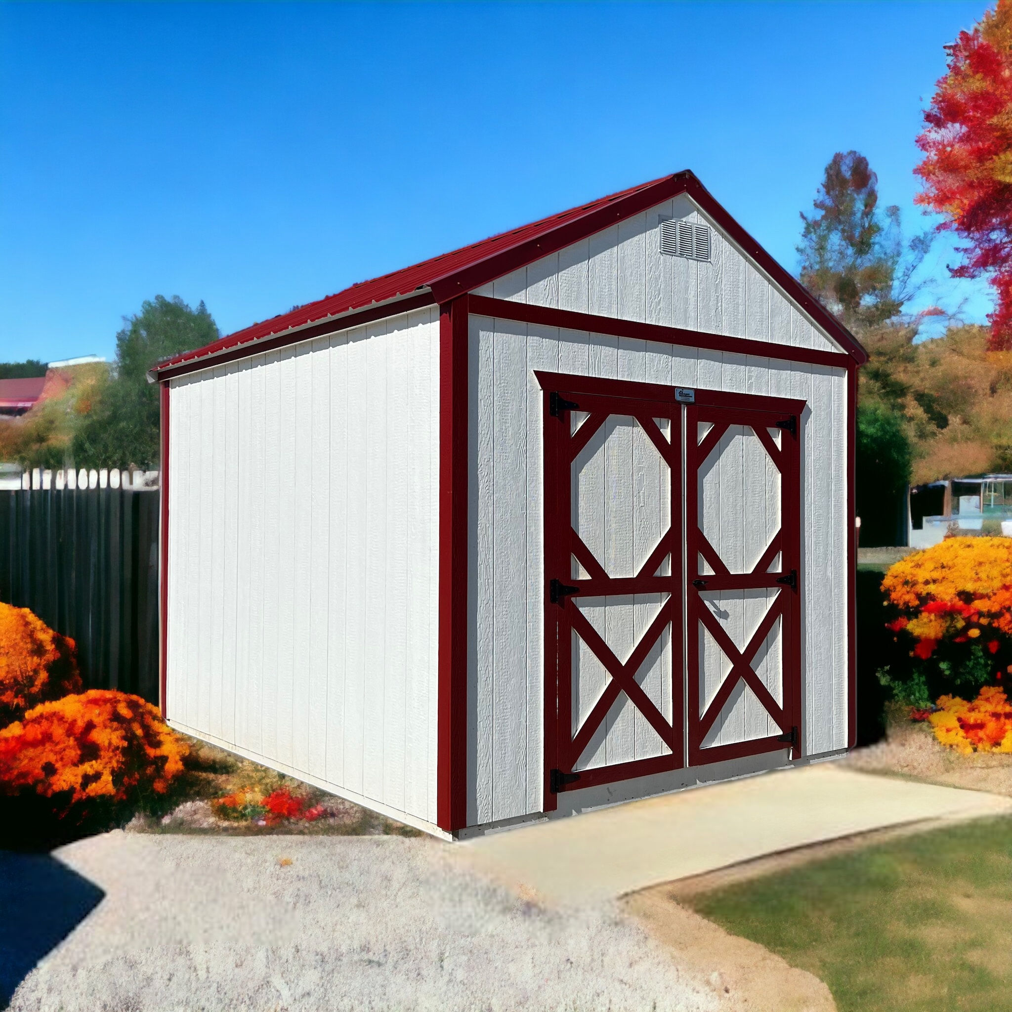10x12 Gable Roof Lofted Utility Shed