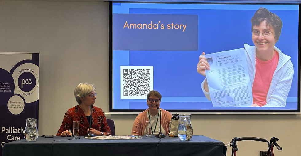 Amanda shares her story at the conference