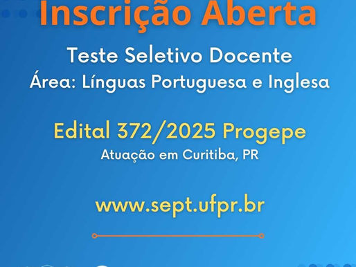 Teste Seletivo em Letras