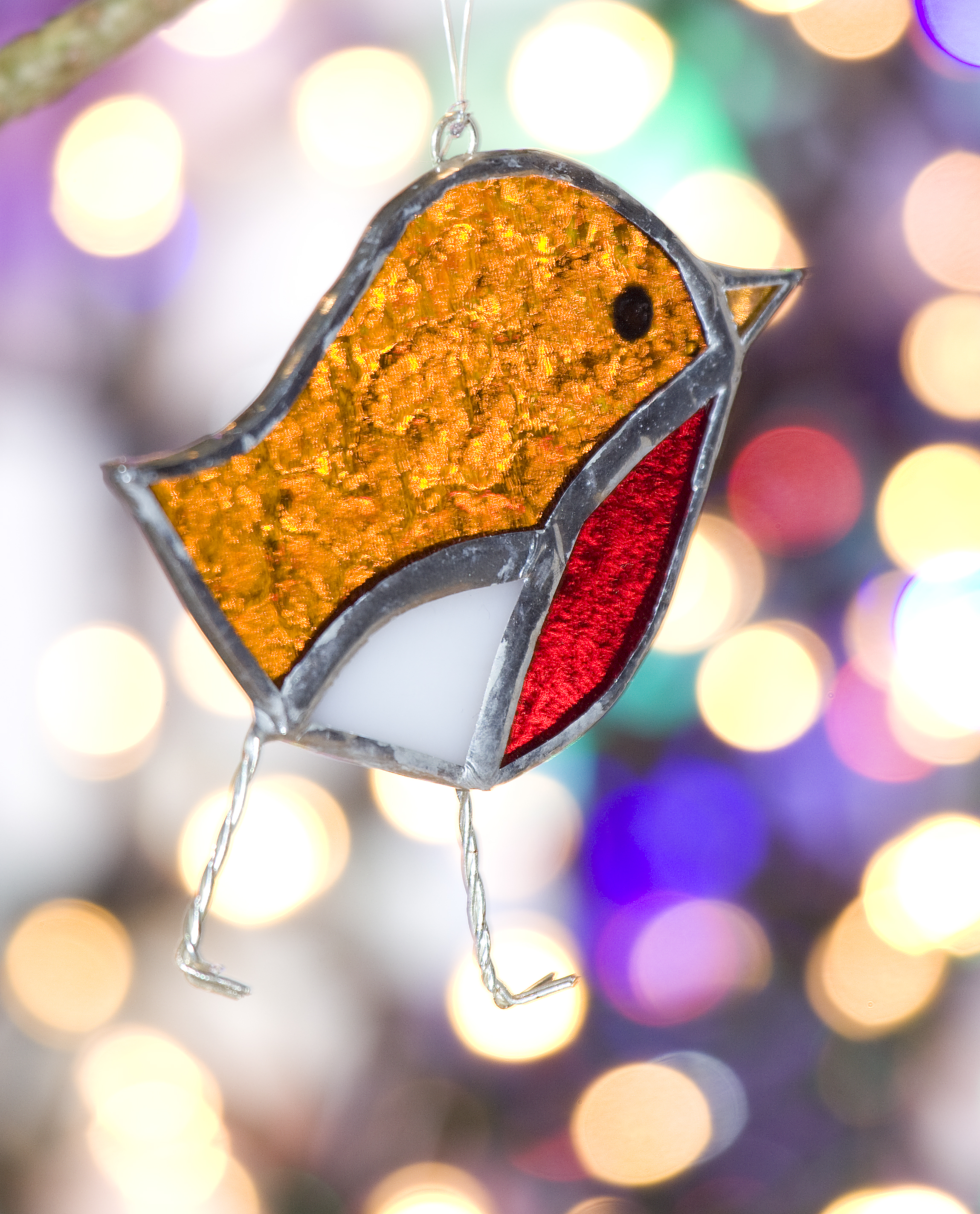 Christmas Robin with legs