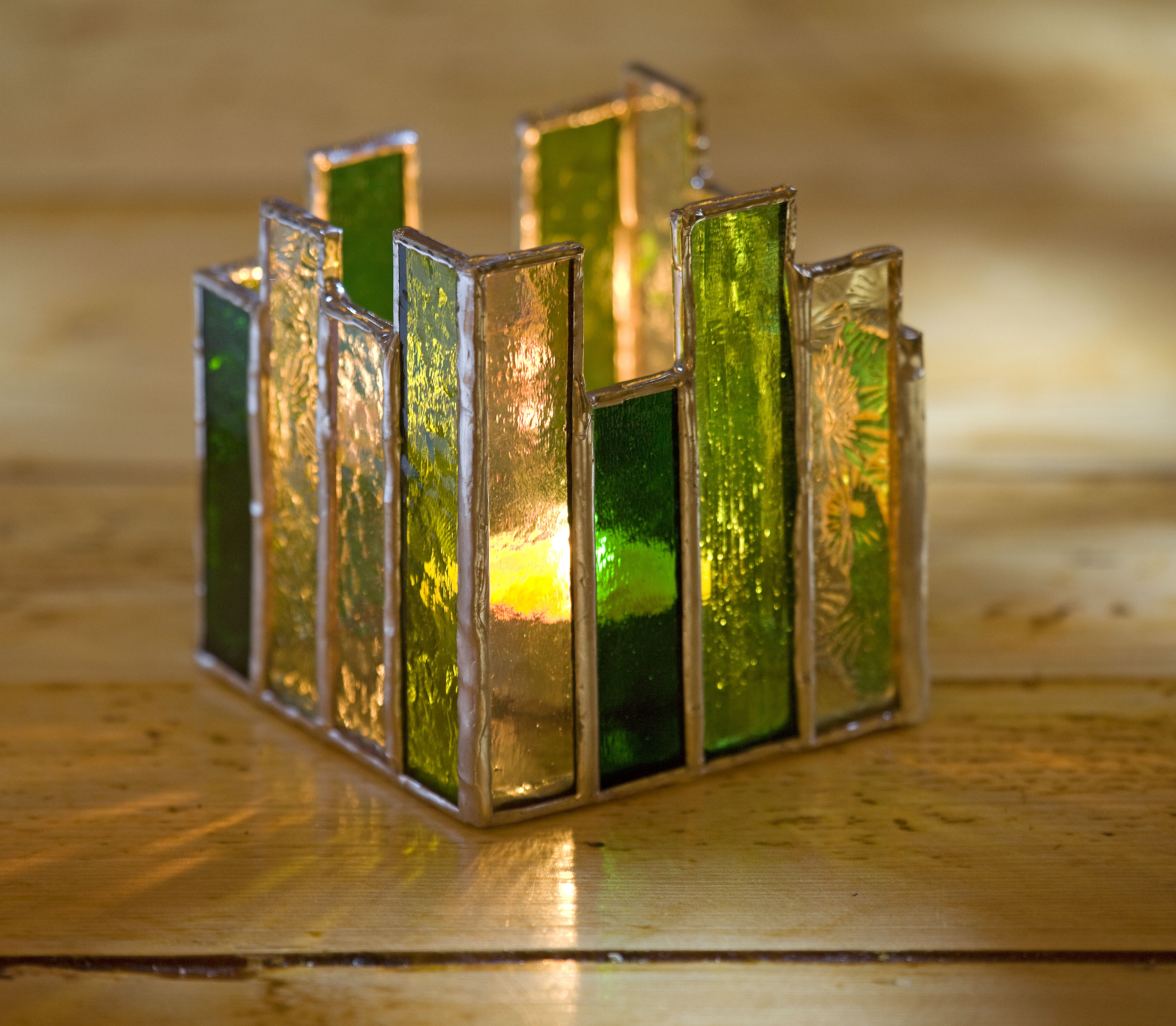 Art deco style candle votive