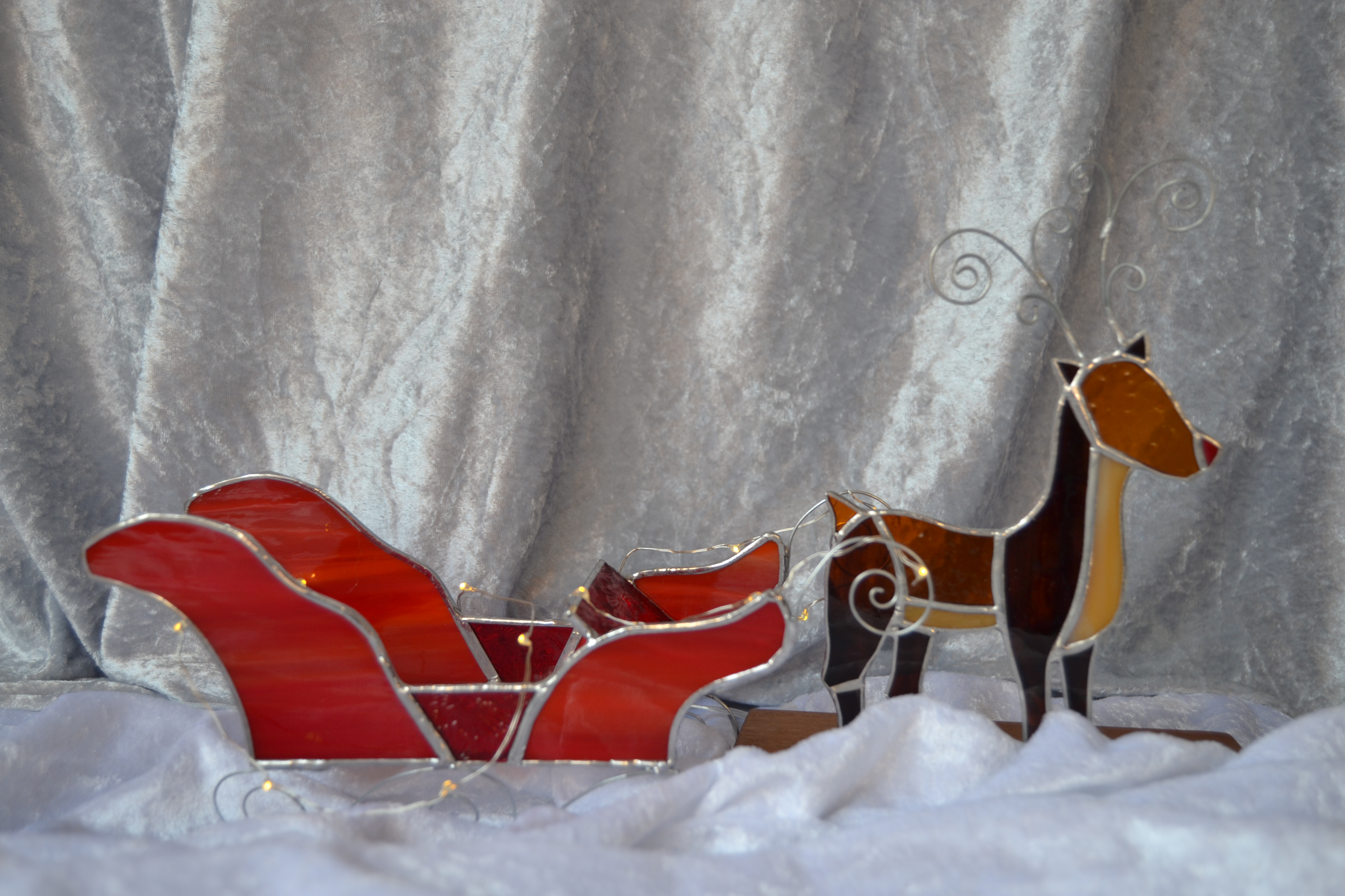 Sweetie sleigh and Rudolph