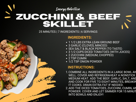 ZUCCHINI + BEEF SKILLET