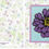Thumbnail: Zinnia Series - Purple Zinnia on a Blue, Purple and Floral Background