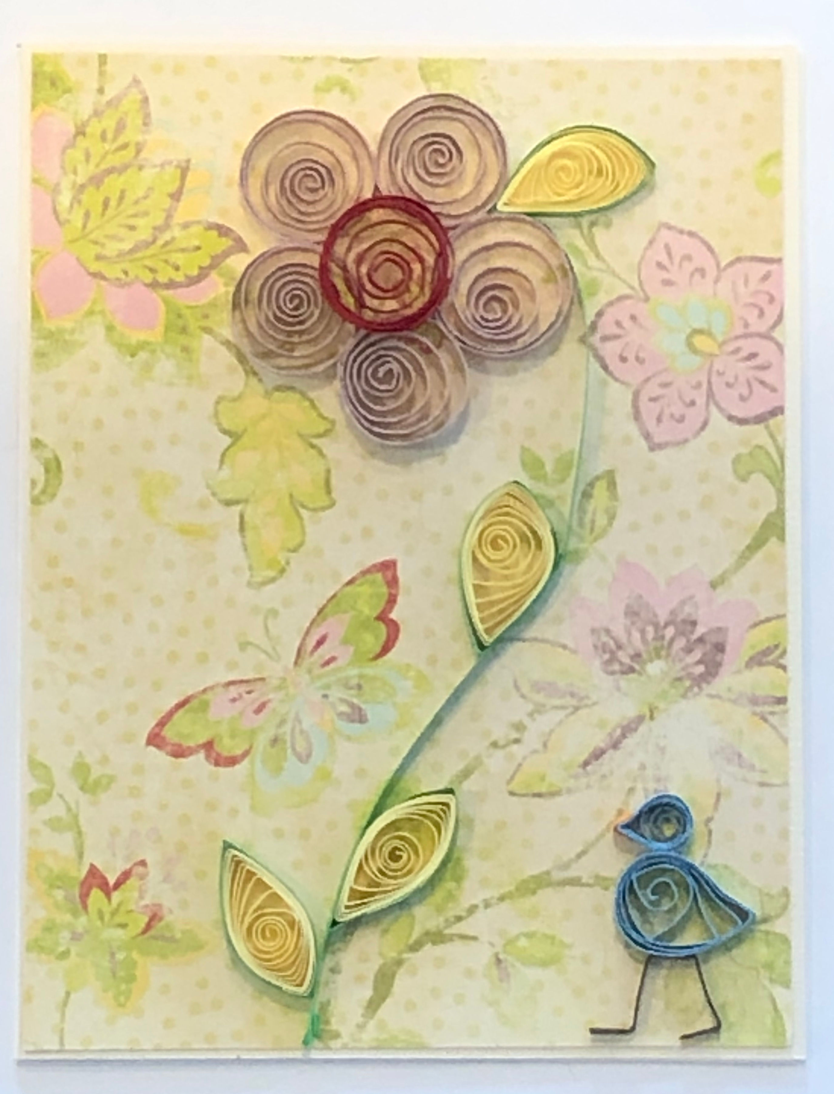Blue Bird Series-Five Petal Flower (Mauve Pink and Red)