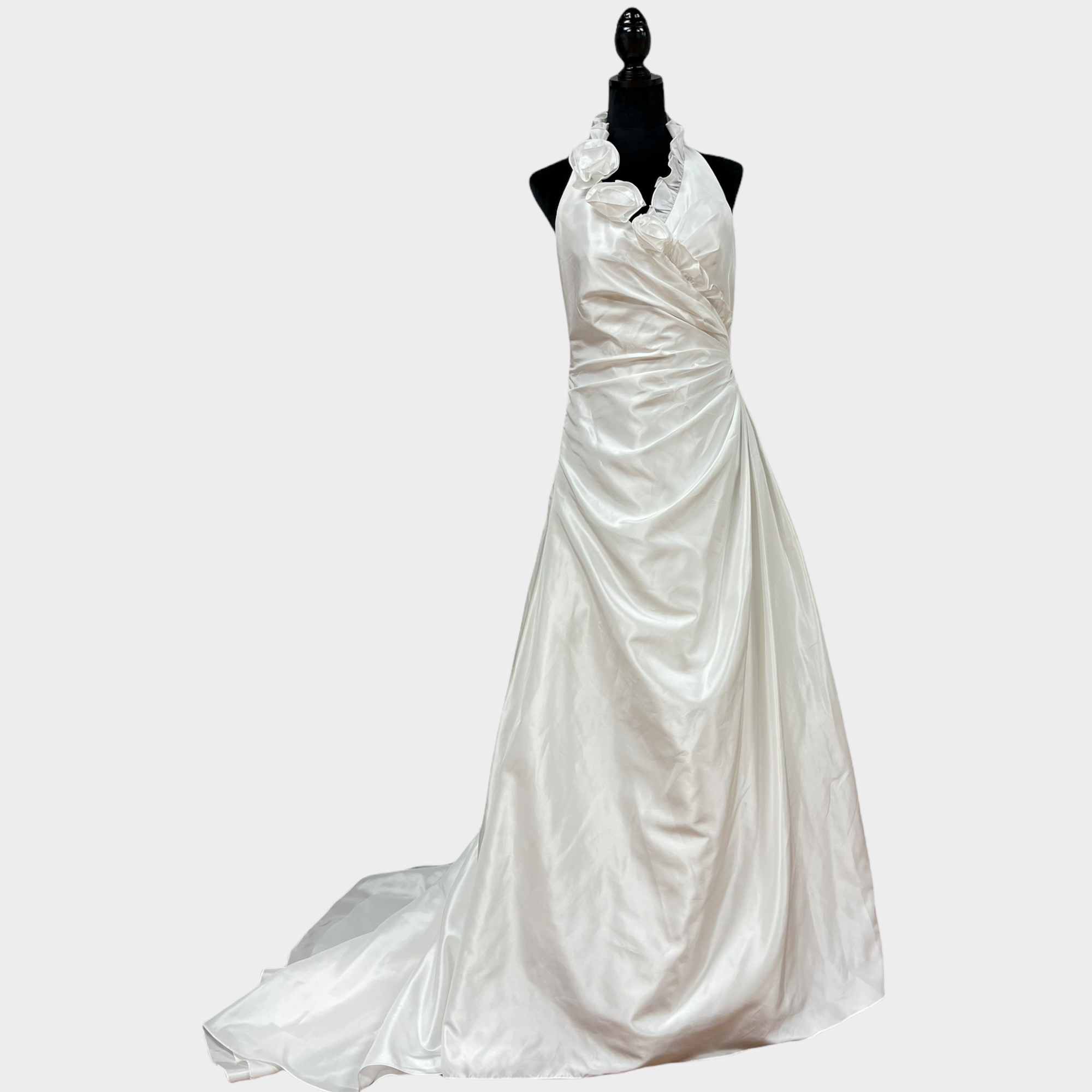 GALINA FLORAL ACCENTED WEDDING DRESS