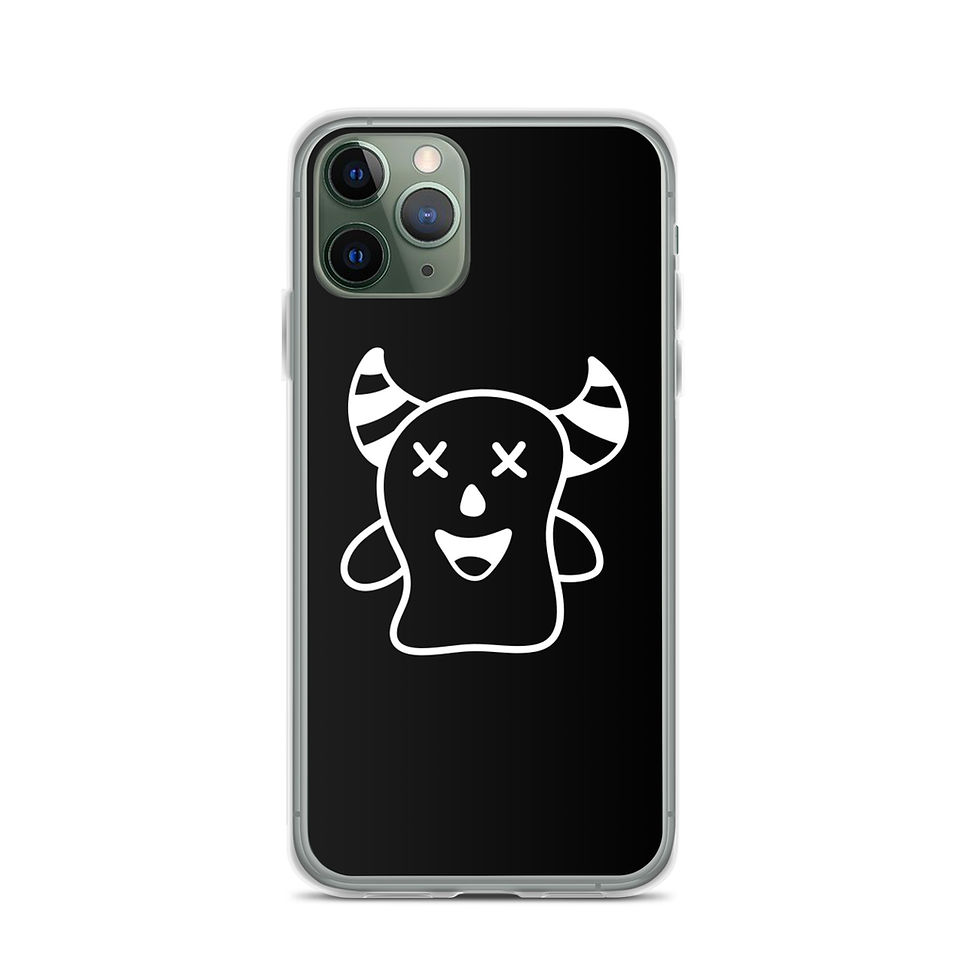 Thumbnail: The Happy Devil - Black iPhone Case