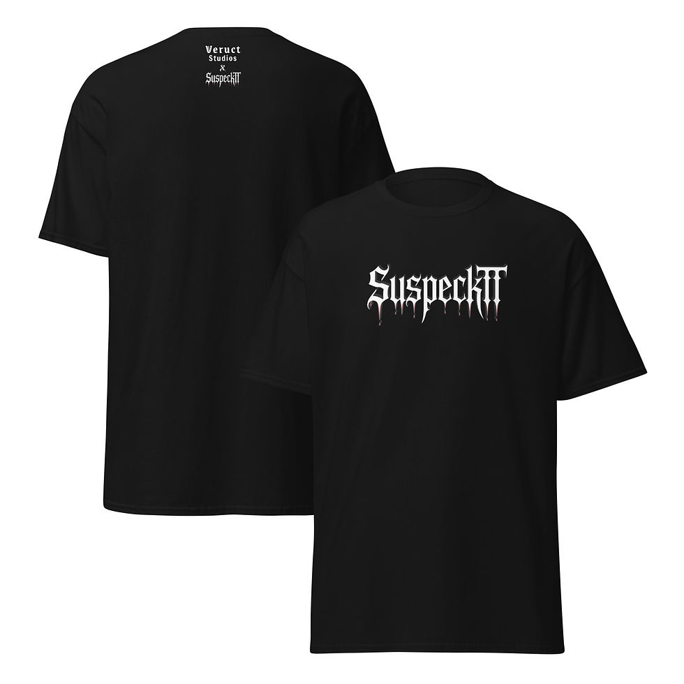 Thumbnail: Suspecktt Bloody Logo - Suspecktt Music x Veruct Studios - Unisex classic tee