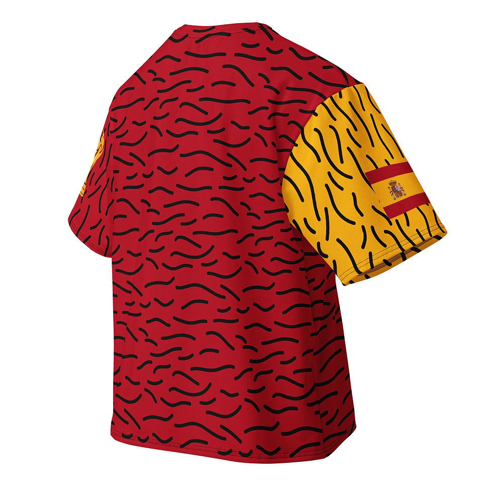 Thumbnail: Spain Football (Soccer) Fans Oversized Cotton T- Shirt V2 - Keepsake Design