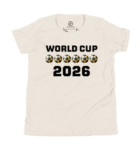 Thumbnail: Soccer Balls World Cup 2026 Youth Short Sleeve Sports T-Shirt
