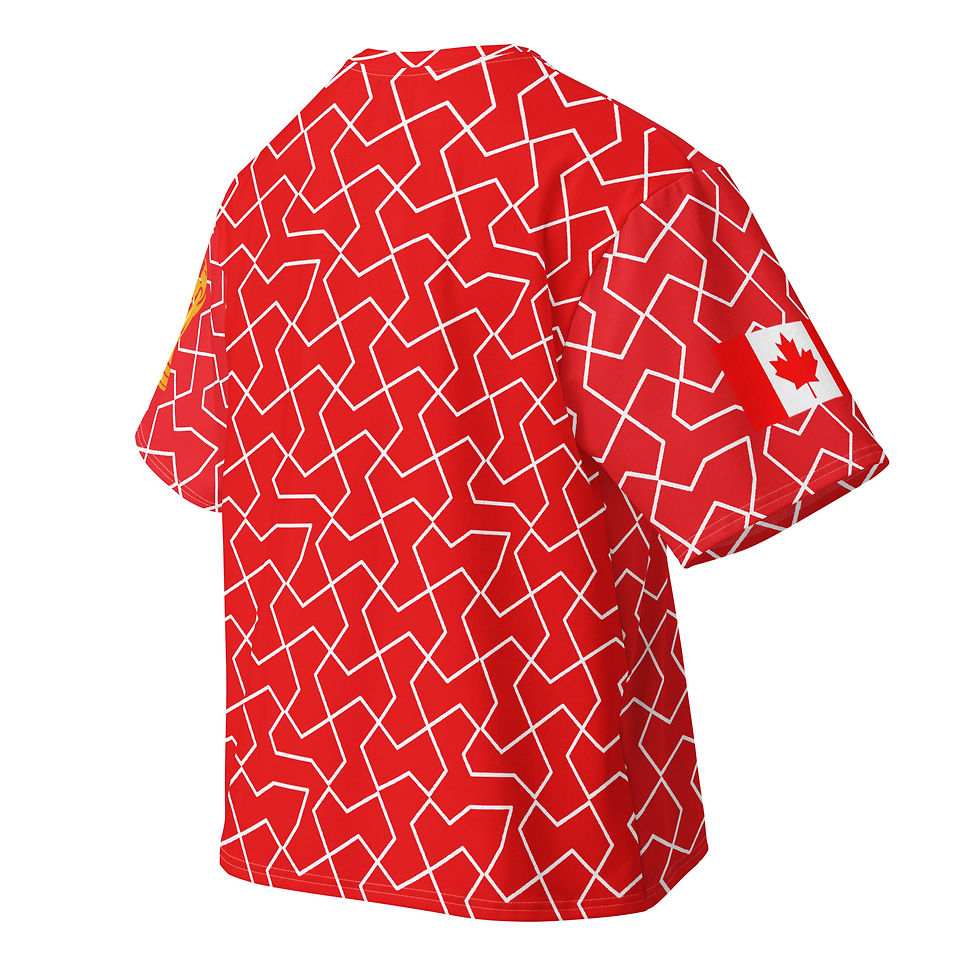 Thumbnail: Canada Soccer Fans Oversized Cotton T- Shirt -Keepsake Designs