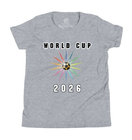 Thumbnail: Star Burst World Cup 2026 Youth Short Sleeve Sports T-Shirt