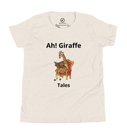 Thumbnail: Ah! Giraffe Tales Graphic Youth Short Sleeve Sports T-Shirt