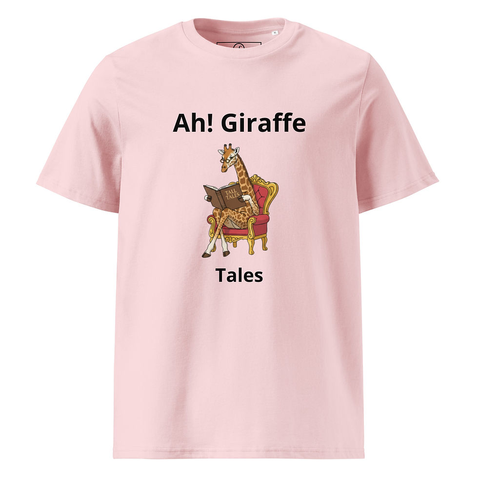 Thumbnail: Ah! Giraffe Tales Eco Friendly Organic Unisex T- Shirt.
