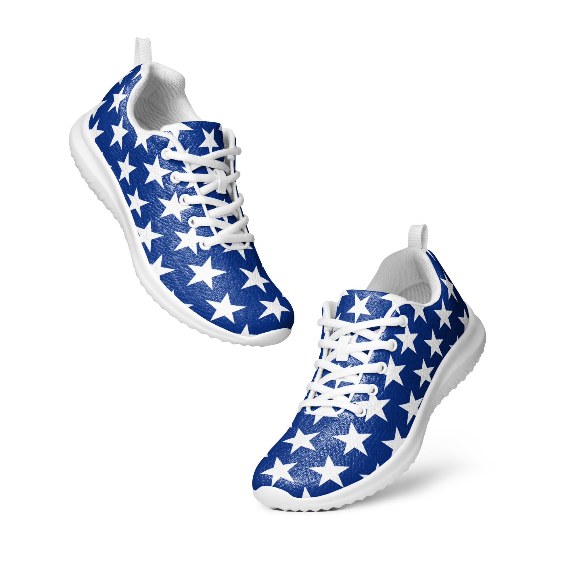 American Flag Stars Inspired Women's Athletic Sneakers