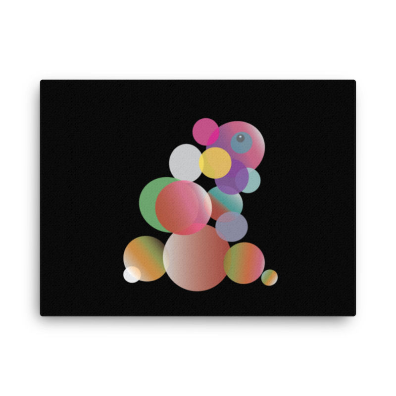 Thumbnail: Movement (Rabbit) Wrapped Canvas Wall Art