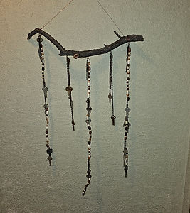 Antique keys windchime