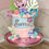 Thumbnail: Personalised cake topper set pastel stitch inspired