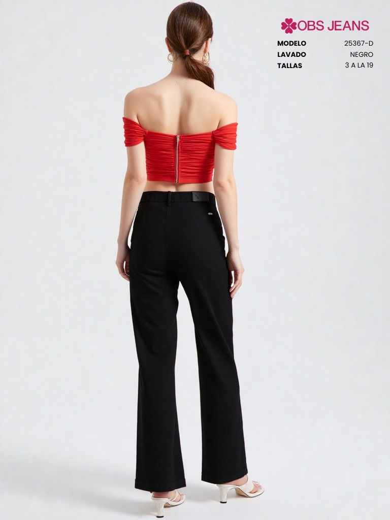 Miniatura: Mod. 25367 Bleach Wide Leg Strech