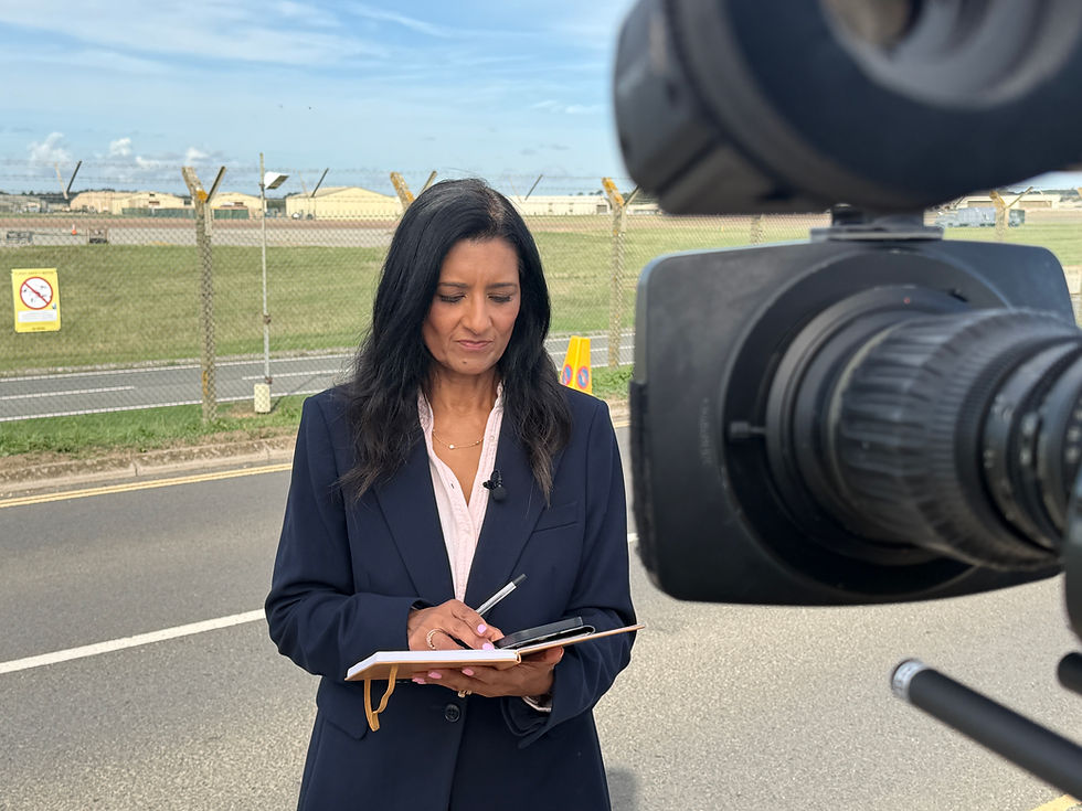 solo16 provides BBC news gathering and live broadcast support at RAF Fairford, using LiveU and Starlink for national and regional news coverage.