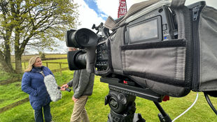 Lime Down Solar Park - BBC News Filming
