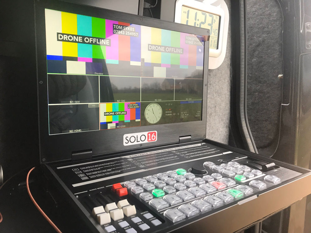 Van Based Vision Mixer TV Cameraman
