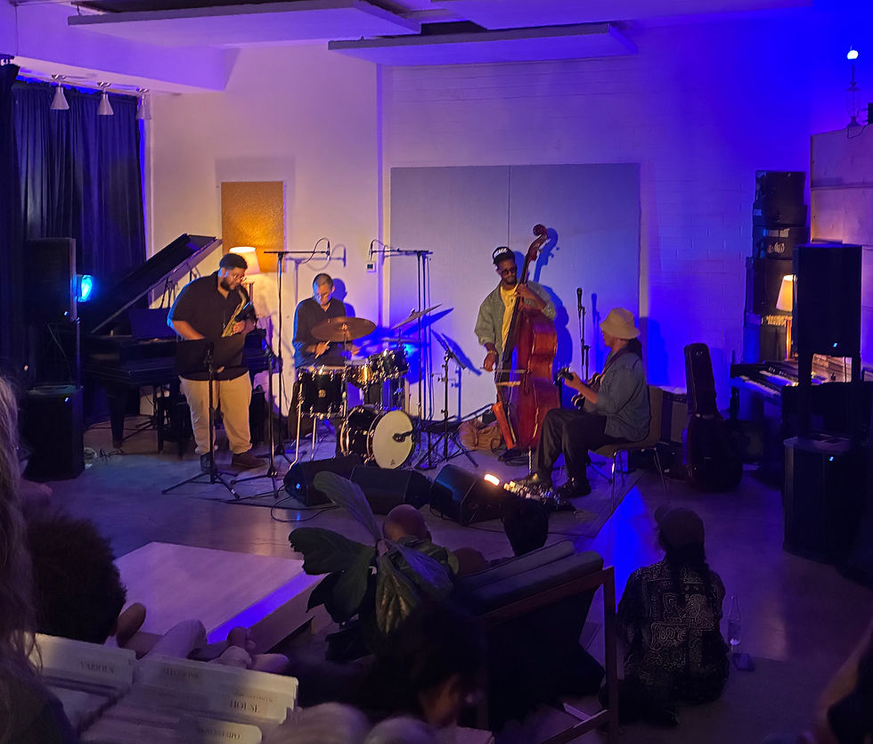 Pictured: Jeff Parker performing with Ben Williams, Ben Lumsdaine, and Devin Daniels at HFOTU on Sept. 18
