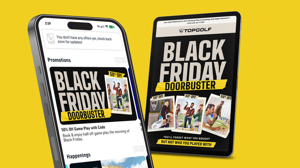 Topgolf Black Friday Promotion