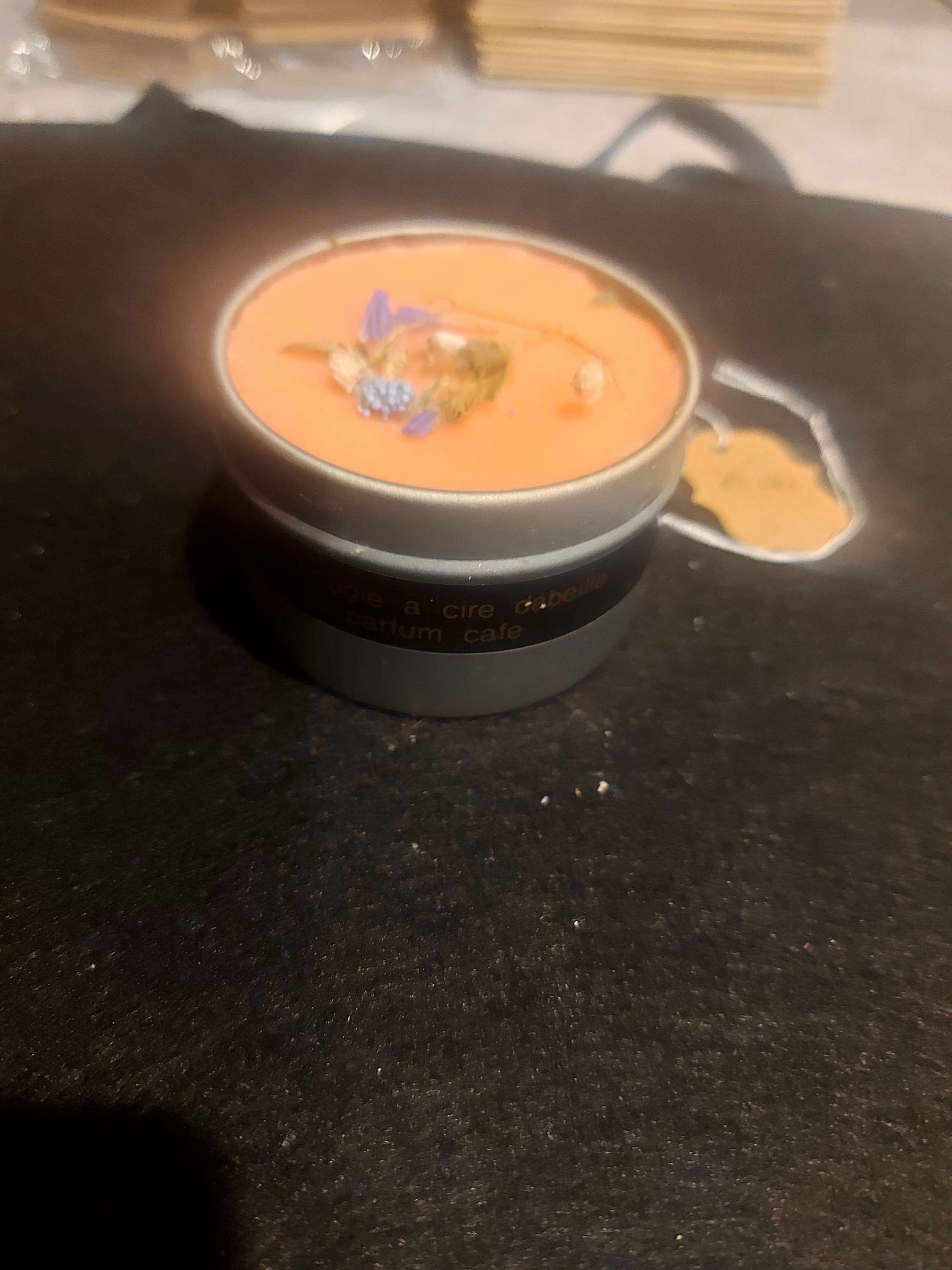 Bougie au parfum cafe